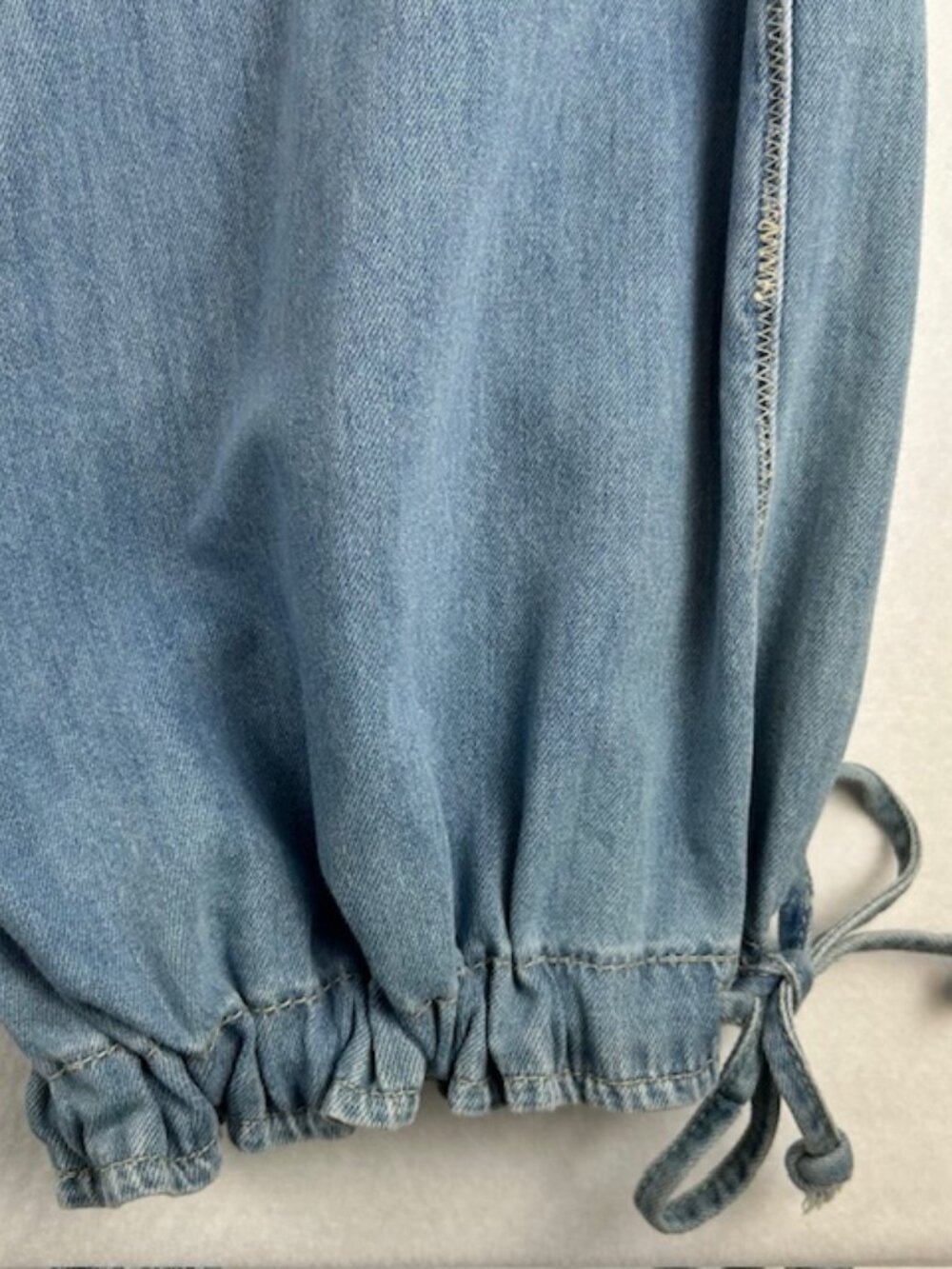Free People We the Free | Lotus Balloon Jeans Womens light wash Bijou Blue sz 28 - Picture 12 of 14